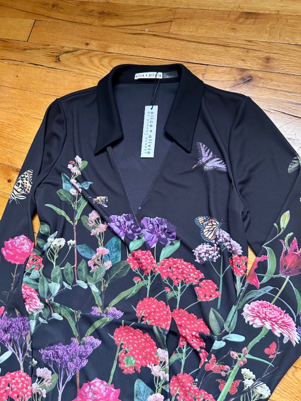 Alice + Olivia Millicent Mini Dress Secret Garden size 4 - Picture 9 of 14